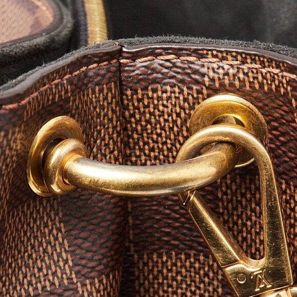 Louis Vuitton Black Damier Canvas Riverside Tote Bag - Picture 7 of 12